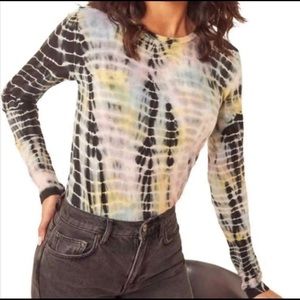 Reformation Eddie Tie Dye Long Sleeve Tee